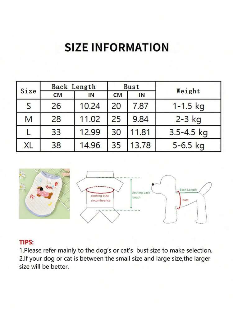 1pc Cute Princess Dress for Cats & Small Dogs – Lightweight Sleeveless Ombre Vest with Dog Patch Design