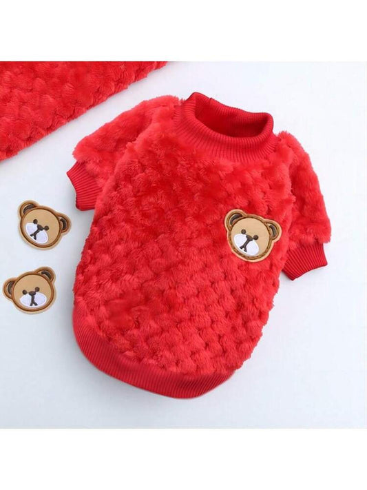 Pet Clothes Pineapple Grid Small Bear Vest